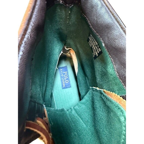 Polo Ralph Lauren Whitsand Duck Boots Mens Size US 11.5 D Brown Leather Lace Up - Picture 11 of 12